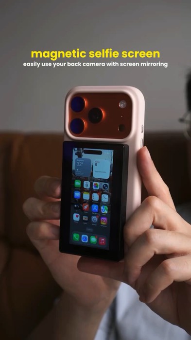 film yourself with your back camera easily with this screen mirroring device! #DecemberSVFind