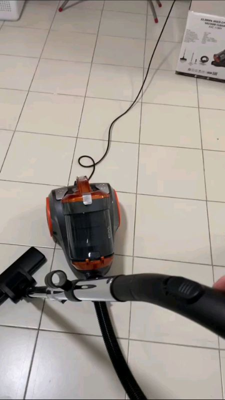 EuropAce 1400W Multi-Cyclone Canister Vacuum Cleaner | EVC1150V | Bagless Design, HEPA + Sponge Filter