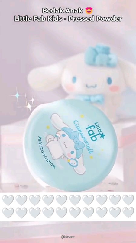 Your little girl Powder 🤍 #LittleFab #Kidsmakeup #PressedPowder Limited Edition #Cinnamoroll #Fyp #ShopeeTrending #ShopeeSG #Shopeefriends